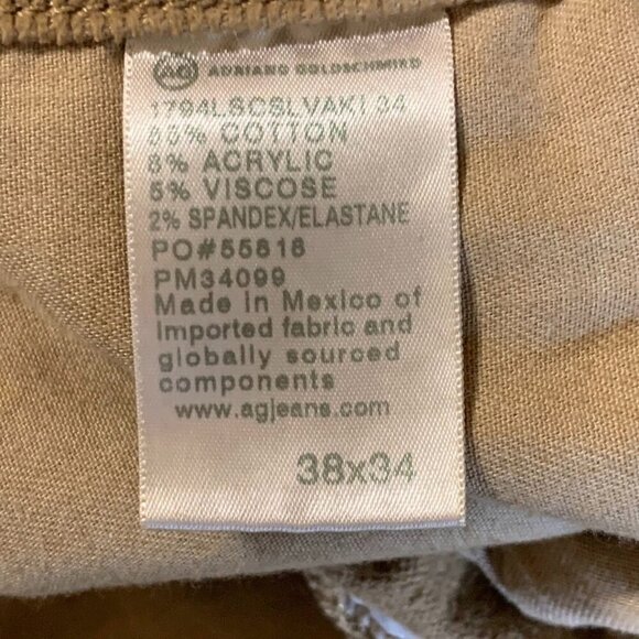 Adriano Goldschmied Men's Everett Slim Straight Cotton Corduroy Size 38x25 - Picture 8 of 14